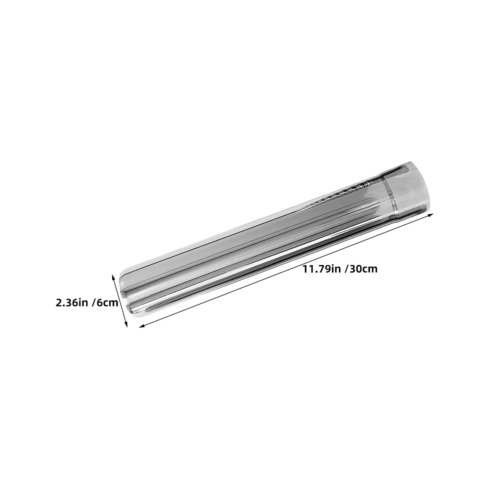 SOIMISS Tubo di Prolunga Canna Fumaria in Acciaio Inox 4 Pezzi 6X30 CM Connettore Gomito 90° e Tubo Dritto per Stufa a Legna Scaldabagno e Stufetta da Campeggio