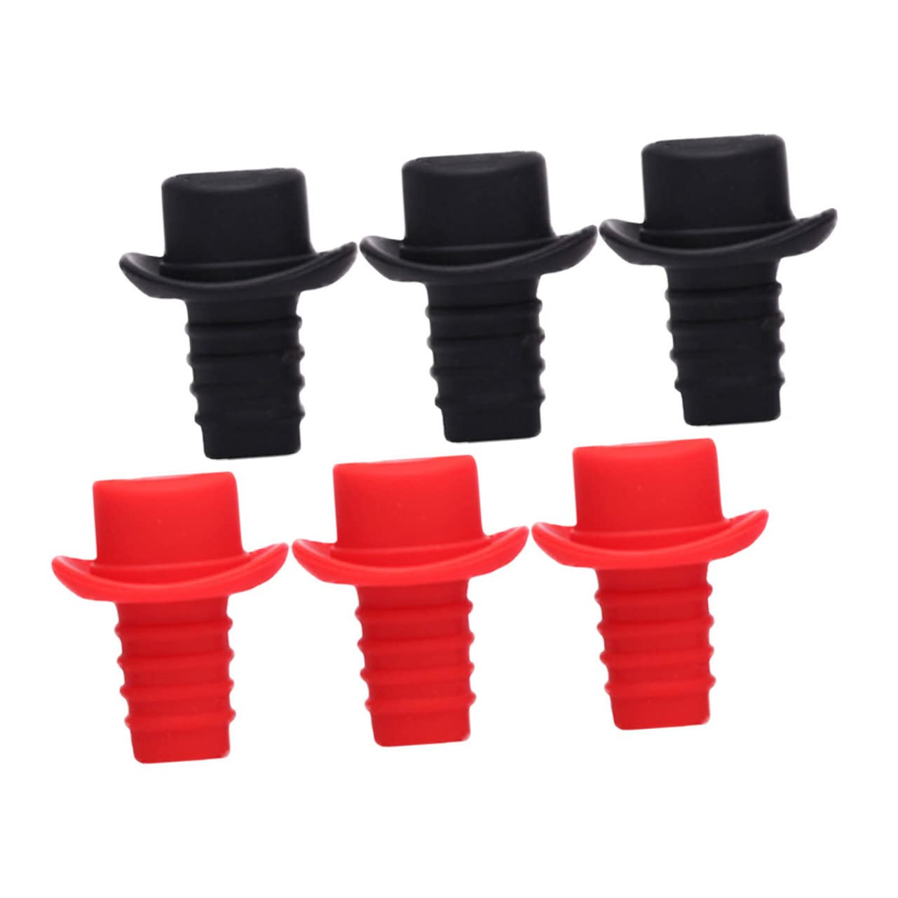 18piezas Tapones De Vino Silicona Reutilizables Sellado Hermético para Botellas De Vino Cervezas y Bebidas para Fiestas y Bodas