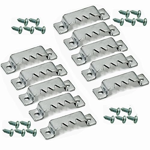 Image of Pro Quality Heavy Duty Sawtooth Hangers with Screws - 50 Pack