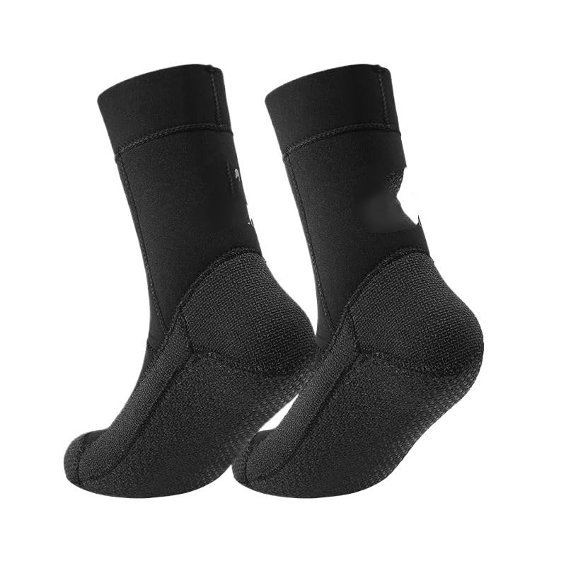 Calzari Sub Calzini da immersione 5 mm, spessi, caldi, iperelastici, stivaletti spiaggia antiscivolo, for snorkeling e surf, muta subacquea
