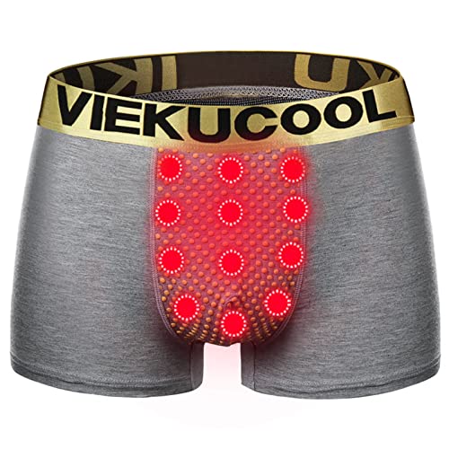 QWUVEDS Calzoncillos para hombre, calzoncillos tipo bóxer para hombre, magnéticos, lacados fuertes, calzoncillos tipo U para hombre con turmalina, calzoncillos tipo bóxer para hombre, ropa interior de
