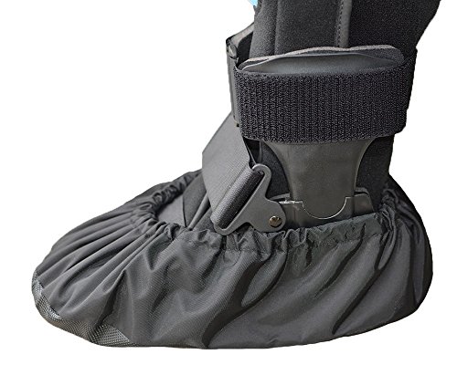 MyShoeCovers 1 Fracture Walking Boot Cover - Black, XX-Large