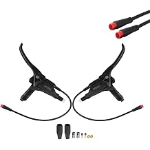 Left & Right Electronic Brake Lever Set for Most Electric Bicycle, GT03 Oil Power-Off Function Ebike Handle, Brake Grips for Electric Bike, Ebike Accessories Cut Off Power A Pair