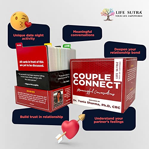 Life Sutra : Couple Connect - Fun Card Games For Couples - Couple Game For Date Night | Marriage Deeper Relationship Connection - 200 Topics Conversation Starters #TOP1