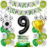 Globo de fútbol 9 Años cumpleaños, Decoración fútbol 9 años niño, Globo 9 Años cumpleaños fútbol niño, Globos de Cumpleaños Fútbol 9 años, Globos 9 Años fútbol, Fiesta fútbol 9 años