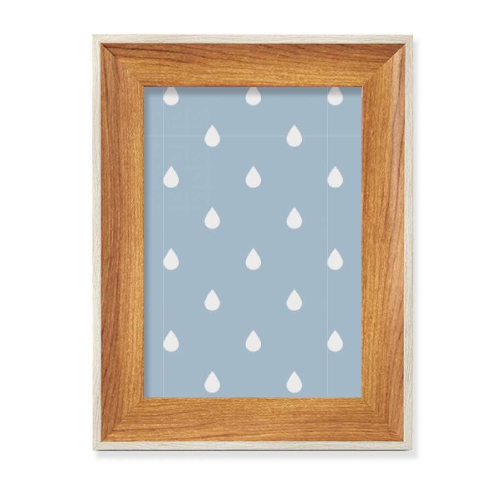 Cadre photo nuage de pluie en bois massif peinture d'art premium