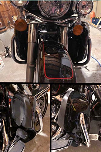 TCMT Glänzende untere belüftete Beinverkleidungen Handschuhfach Passend für Harley Road King Road Glide Street Glide Electra Glide Ultra-Classic 1983-2013