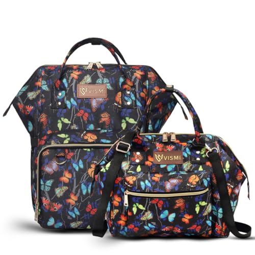 Image of VISMIINTREND Diaper Bag Combo for Mother for Travel | Includes Mini, Large Diaper Backpack |Baby Diaper Bag | Maternity Bag for Hospital | Nappy Bags for Mom | Gift for New Mom |Baby Shower Gift