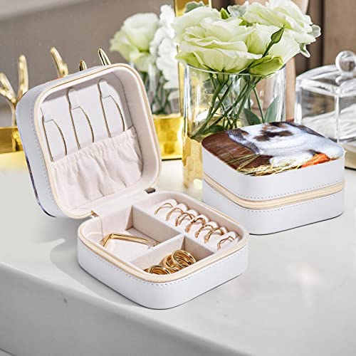 Boîte à bijoux lapin et carotte compacte pour bagues et colliers - 7
