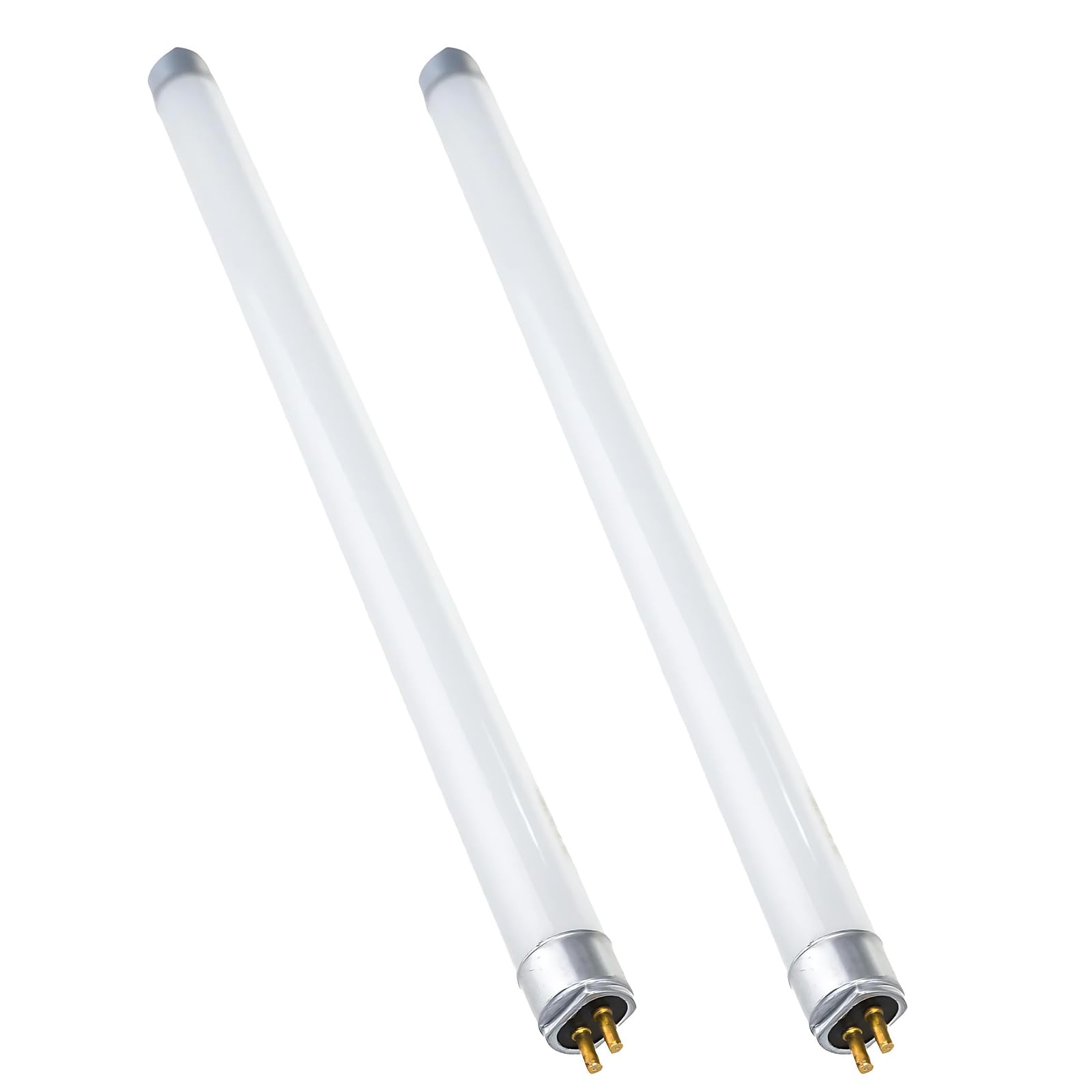 Terilamy T5 Fluorescent Tube - 2 Pack 13W 517mm Cool White 4000K, G5 Base Low Energy Consumption Tube Light, High Efficiency CFL Bulb for Kitchen, Bathroom, Cabinet & Garage Lighting