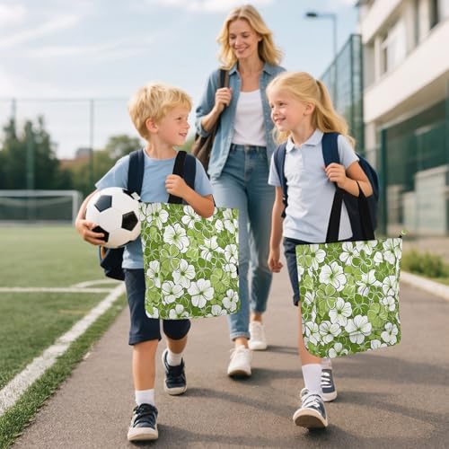 Bolsas de mano impermeables con bolsillos interiores para llevar libros escolares 6