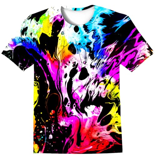 Image of LAIDIPAS Boys Girls 3D Graphic T-Shirt Short Sleeve Tops Tees 6-16 Years