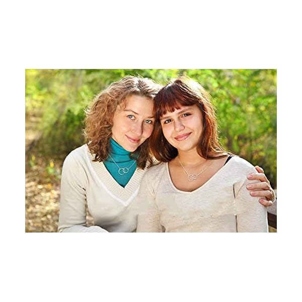 Godmother-Gifts-Two-Interlocking-Infinity-Double-Circles-Sterling-Silver-Necklace-Mothers-Day-Gifts-for-Women Godmother Gifts Two Interlocking Infinity Double Circles Sterling Silver Necklace Christmas Gifts for Women