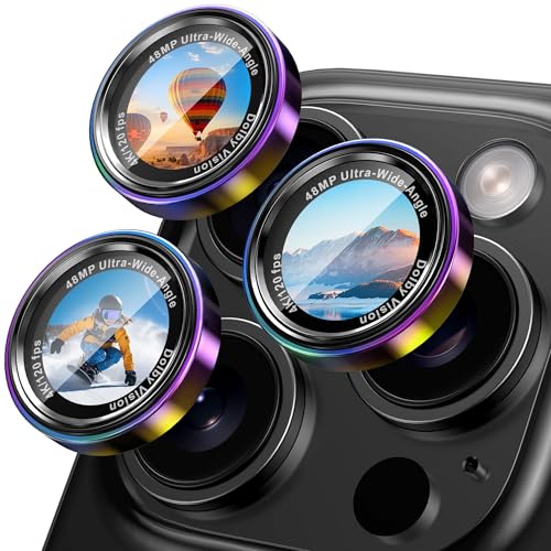 Image of CACOE Camera Protective Case for iPhone 17 Pro Max /17 Pro /16 Pro Max /16 Pro /15 Pro Max /15 Pro /14 Pro Max /14 Pro, [Scratch-Resistant] [Drop-Proof] [Strong Adhesive] (Colour)