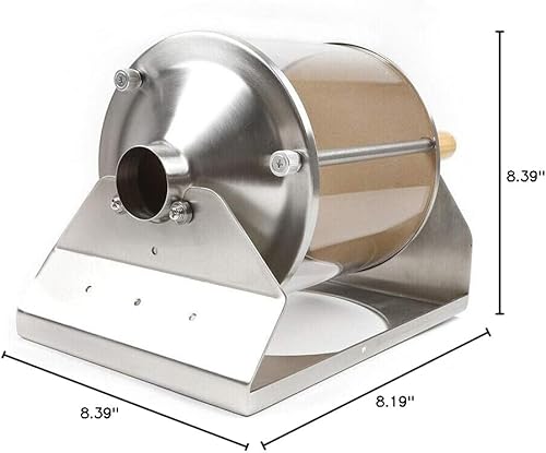 Miniatura 10 de Gdrasuya10 KAKA-G400 - Quemador de gas para el hogar, tostadora de granos de café, tostadora de café con mango de madera para cafetería/hogar