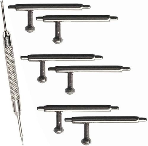 Barras de resorte de liberación rápida para Fitbit Inspire 2Inspire 3Inspire HR, 6 unidades, acero inoxidable de 0.394 pulgadas de diámetro, 0.059