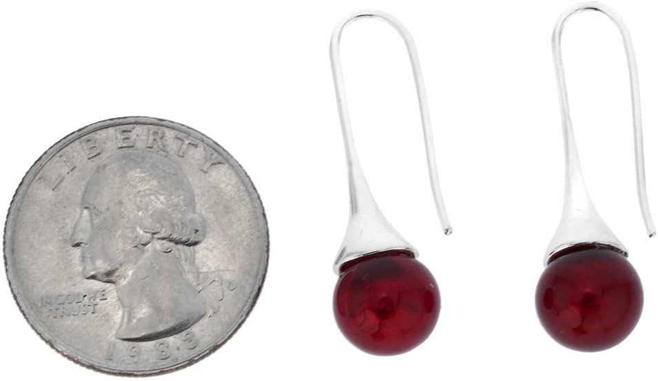 Glass Of Venice Murano Glass Drop Earrings - Ruby Red