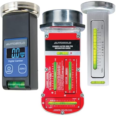 Zackman Scientific AutoSolo Complete Wheel Alignment Tool Bundle: Magnetic Camber, Castor, & Kingpin Inclination Gauges with LCD Display - Precision Alignment Kit for Automobiles, Trucks, RVs & SUVs Cover