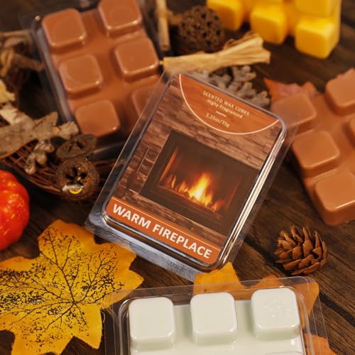 Image of SCENTORINI Wax Melts, Warm Fireplace Scented Wax Cubes for Wax Warmer