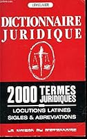 French Dictionary of Legal Terms: DIC. Juridique 2856080286 Book Cover