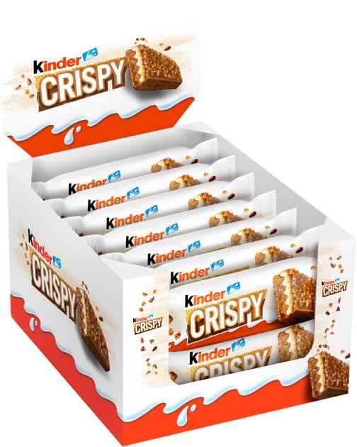 Kinder Crispy Kinder Crispy Riegel 14 Stück 34 g mit Milchcreme und Haselnüssen gefüllt mit Schokolade Kinder