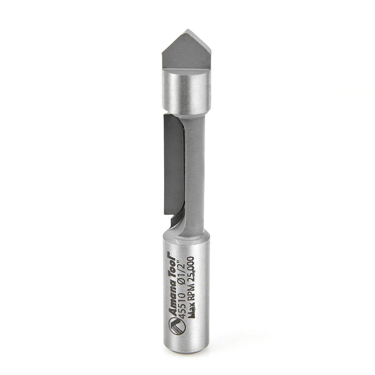 Amana Tool - 45510 Carbide Tipped Panel Pilot Concave Grind 1/2 Dia x 1-3/16 x 1/2" Sh