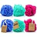 6-Pack Eco-friendly Loofah/Loofa/Mesh Bath and Shower Sponge - Loufa/Luffa/Lufa/Poof/Pouf - Perfect Loofahs/Loofas for Men and Women - Bulk Body Puffs - By IMPRESA
