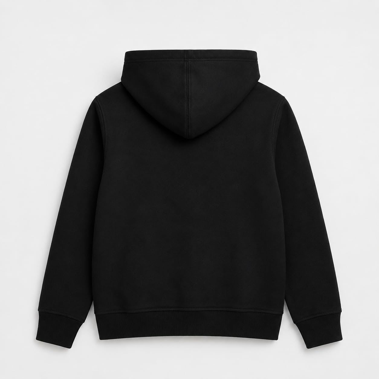 Alan Jones Clothing Boys Hooded Sweatshirt | Full Zip Closure | Full Sleeves | Kangaroo Pocket | Regular Fit | Winter Jacket for Boys | Age 5-16 Years (Black_9-10 Years) 1