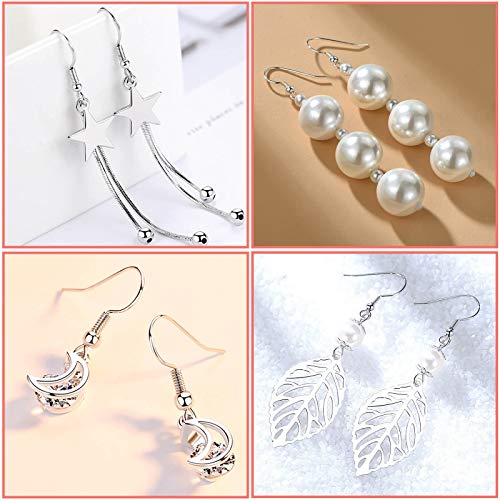 Hypoallergenic Earring Hooks, Thrilez 600Pcs Earring Making Kit With Hypoallergenic Earring Hooks, Jump Rings And Clear Rubber Earring Backs For Diy Jewelry Making (Silver) #TOP1