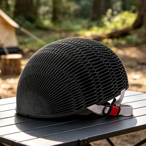 Casco plegable portátil con correa de barbilla para bicicleta de carretera 3