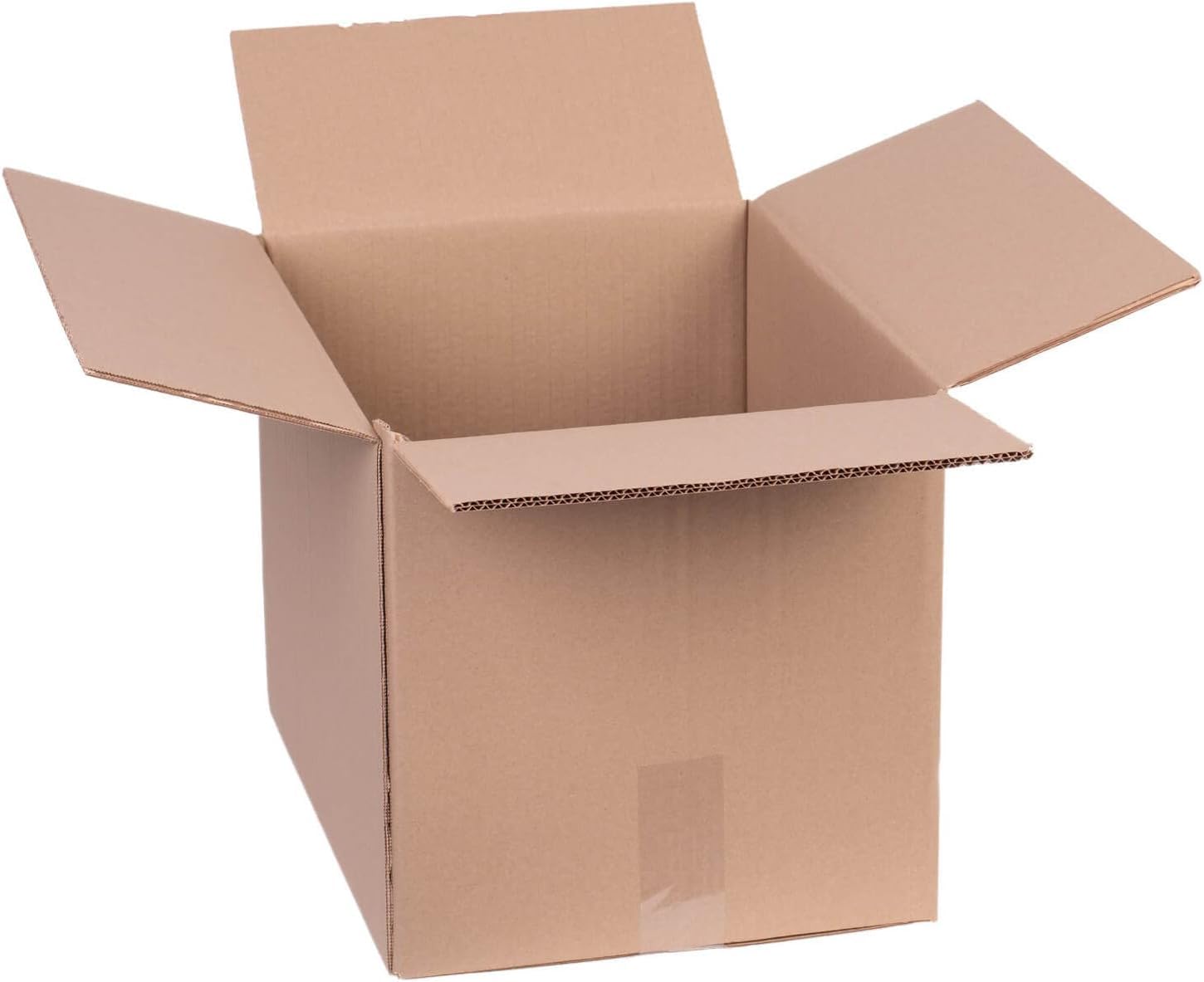 Versandkarton/Flaschenkarton/Faltkarton 2-wellig 248×223×265 mm (Innenmaß) – unbedruckt, braun – stabile Kartonage, stapelbar – 40 Stück