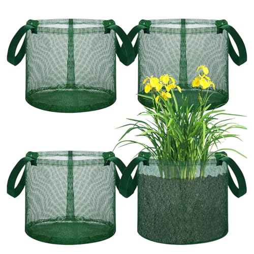 Bolsa para plantas de estanque textil con diseño plegable y reutilizable 2
