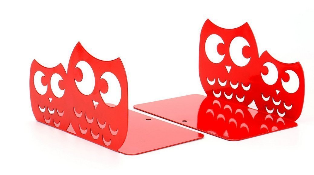Cute Owl Bookends (Set Of 2) - Non-Skid Book Organizers For Kids, Girls, And Book Lovers