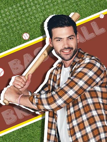 12 Pcs Baseball Soccer Volleyball Gifts Rope Bracelets Team Bracelet Bulk Adjustable Cord String Bracelet for Men Women(Baseball)4