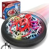 Spider Ballon de Football Flottant avec Lumières LED & Batterie Rechargeable, Ballon à Propulsion Aérienne pour Enfants de 3 à 8 Ans, Jeu d'Intérieur, Idéal pour Filles et Garçons