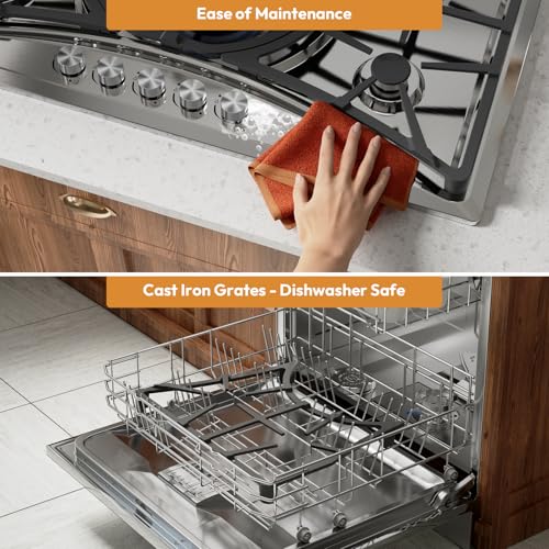 Empava EMPV-36XGC5B90S 36 Inch Gas Stove Cooktop thumb #4