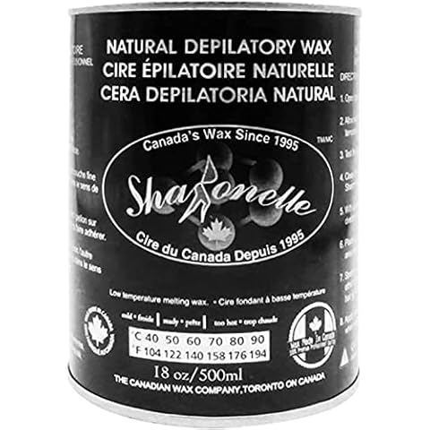 Sharonelle Soft Wax All Purpose Natural Depilatory Canned Wax │ Cream │ 500 ml - 18 oz Cover