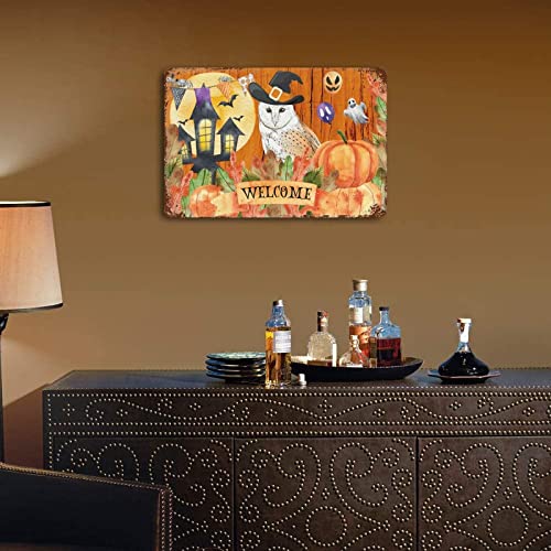 Panneau en étain Happy Halloween, la solution pour une décoration extérieure durable - 7
