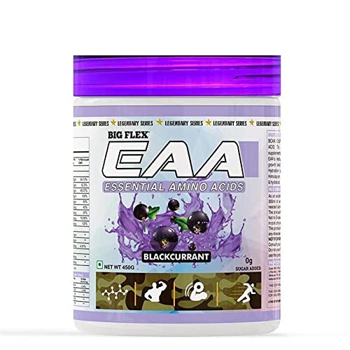 BigFlex EAA Essential Amino Acid Full Spectrum EAAs-BCAA |Hydration Blend| |Energy Booster| |Keto Friendly| |Muscle Strength| |Replenish Electrolytes| |Ultimate Recovery| - Pack of 450 gm Powder [30 Servings - Black Current (B09NSS7C27) Amazon Price History, Amazon Price Tracker