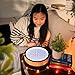 Grounded Labs Oasis Mini Sand Art, Real Bamboo, Zen Stress Relief, iOS and Android Compatible, with Smart LED Lighting
