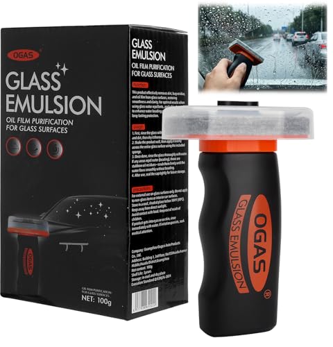 Hand-Glasemulsionsreiniger Hand-Held Glass Emulsion Cleaner Automotive Oil Film Cleaning Brush for Car Windshields and Windows Scheibenreiniger Auto Ölfilmentferner für Autoglas Oil-Film Remover