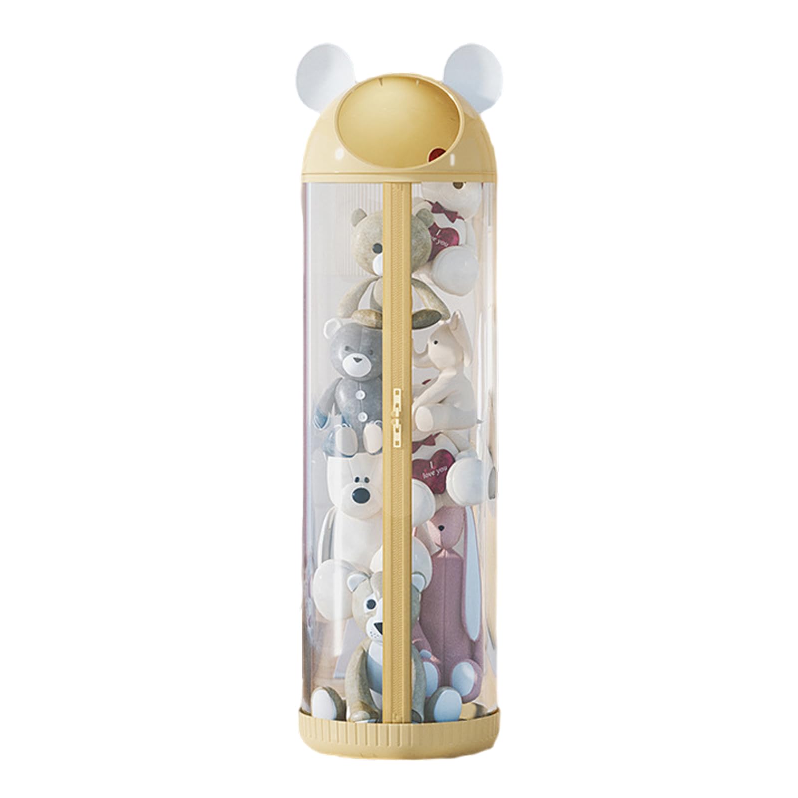 Toy Storage, Plush Animal Storage Tube,Vertical Toy For Stuffed Animals(Yellow,142 * 30cm)