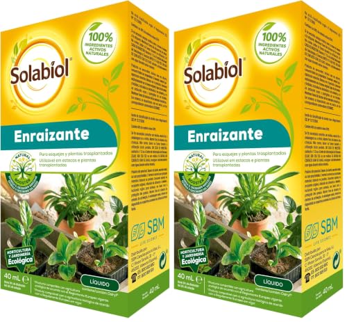 Enraizante líquido, 100% orgánico para esquejes y plantas trasplantadas (Paquete de 2)