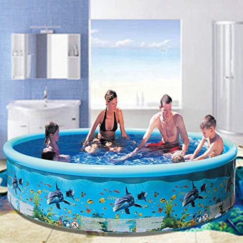 lkoezi Inflatable Pool, 49 inches Blow Up Pool Home Family Swimming Pool Swim Center for Kids, Adults, Babies, Toddlers, Outdoor, Garden, Backyard