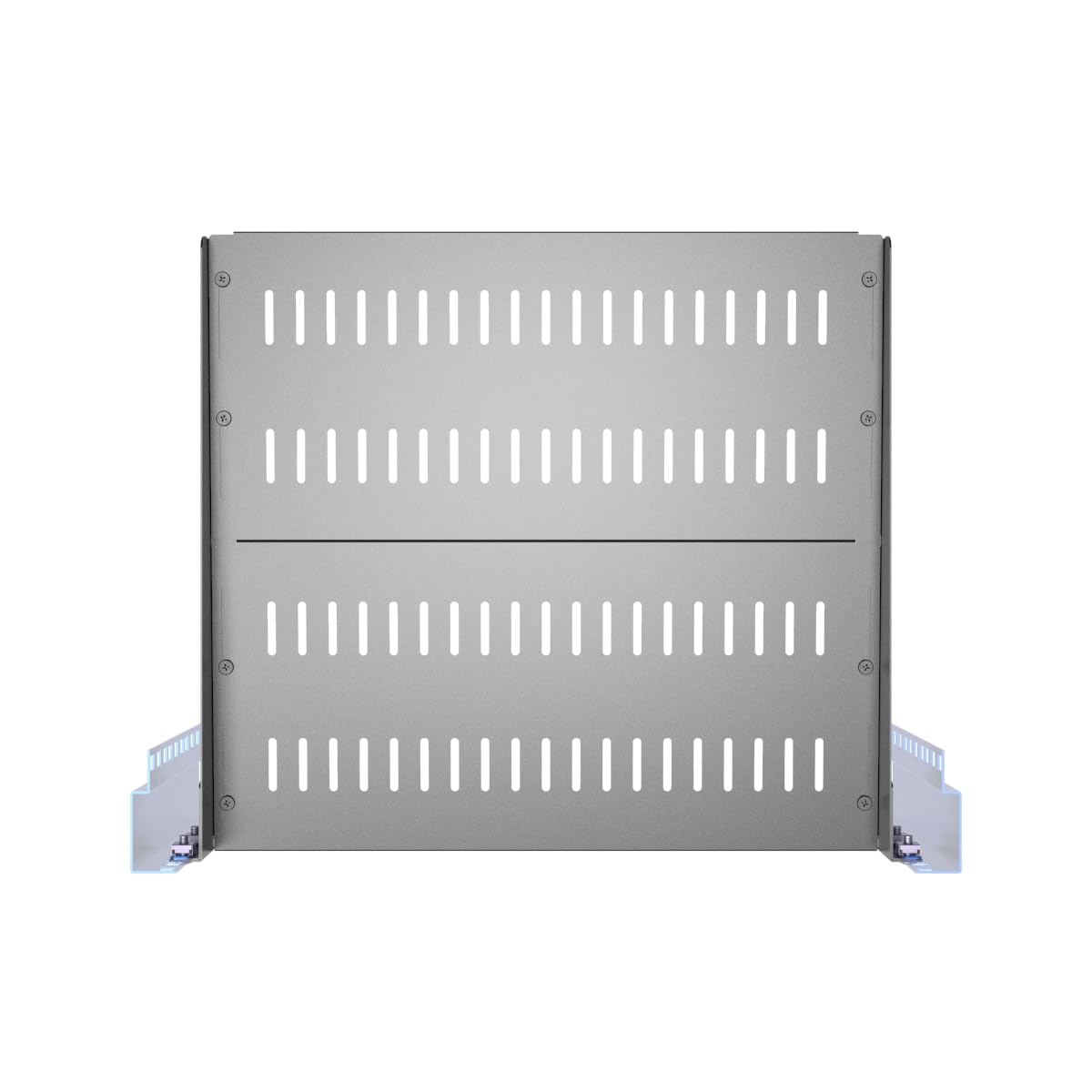 Étagère de serveur ventilée 1U, support en porte-à-faux pour équipement de réseau de 48,3 cm, noir (2, 1U16 po)