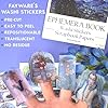 Fayware Vintage Journaling Supplies for Junk Journal - 487 Scrapbooking Stickers & 20 Ephemera Papers Washi Stickers with Art Famous Paintings #5