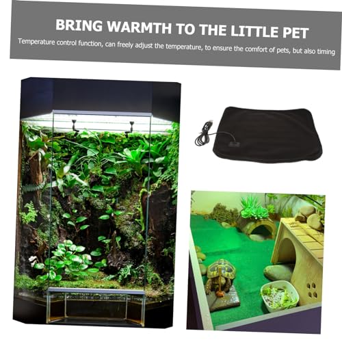 Alfombrilla térmica para reptiles LIOOBO USB negra miniatura 6