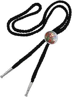 Christmas Holiday Santa Merry Sleigh Ride Western Southwest Cowboy Necktie Bow Bolo Tie