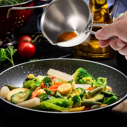 Cazo pequeño de acero inoxidable para calentar aceite e inducción en cocinas modernas 6