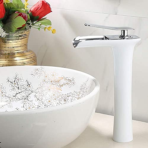 Robinets mitigeurs de lavabo en laiton hauteur 28 cm pour vasque de salle de bain